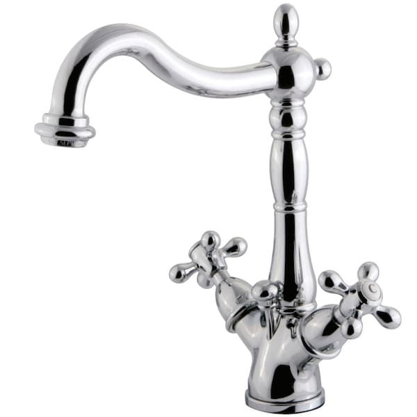 KS1431AX 2-Handle Bthrm Faucet W/Brass Pop-Up & Cover Plate Chrome